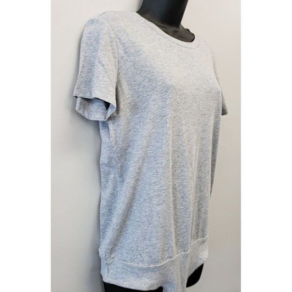Calvin Klein Bodysuit Shirt Women's MEDIUM Gray Short-Sleeve Cotton Modal NEW - Picture 15 of 16